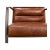 Animal Skin Industrial Leather Armchair For Sale - Image 7 of 8