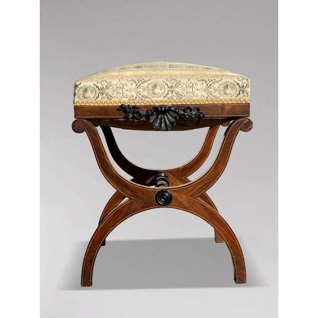 Regency Mahogany Stools, 1820, Set of 2 For Sale - Image 6 of 11