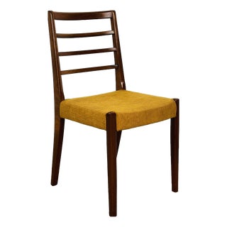 Scandinavian Teak and Corduroy Dining Chair, 1960 For Sale