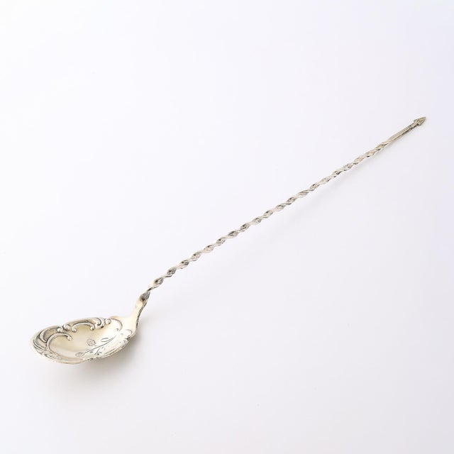 Metal Arts & Crafts Movement Sterling Silver Olive Pick & Scoop, Whiting Manufacturing For Sale - Image 7 of 9