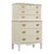 1960s White Shabby Chic Modern Tall Dresser For Sale