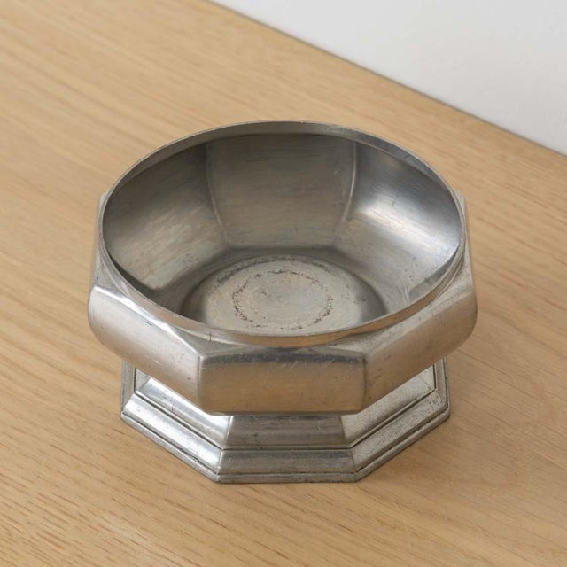 French Art Deco Silver Octagon Dish For Sale In Los Angeles - Image 6 of 11
