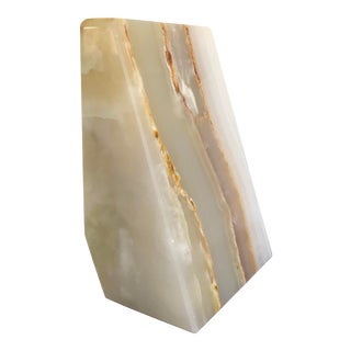 Vintage Alabaster Bookend For Sale