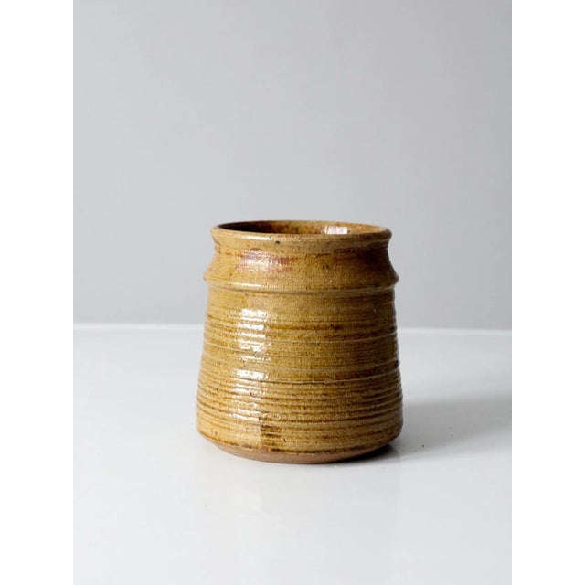 Vintage Signed Studio Pottery Vase For Sale - Image 4 of 8