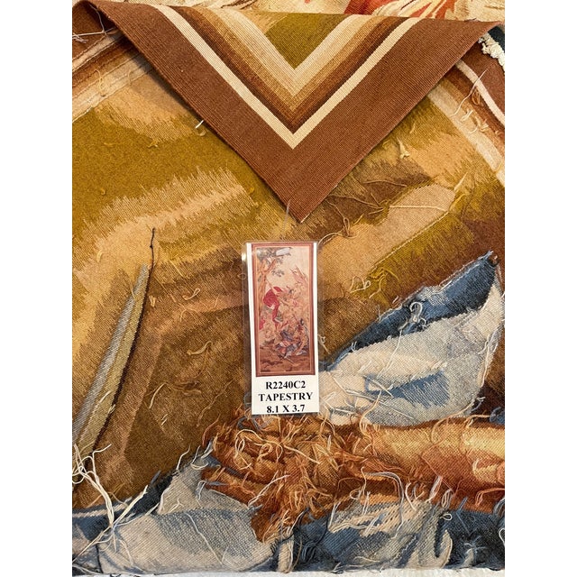 Late 20th Century Wool Figural Battle Scene Tapestry - 8.0 X 3.6 For Sale - Image 4 of 5