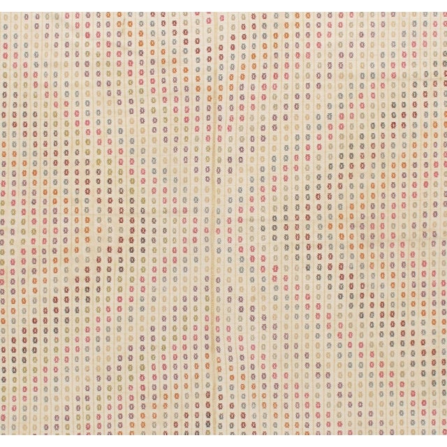 Textile Vintage Turkish Cream Jajim Kilim Area Rug 6ft 8in X 12ft 2in For Sale - Image 7 of 8
