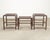 Nest of Three McGuire Rattan Cane Raffia and Oak Side Tables For Sale - Image 14 of 18