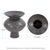 Kenneth Ludwig Chicago Graphite Ceramic Flared Vase- Medium For Sale - Image 4 of 7