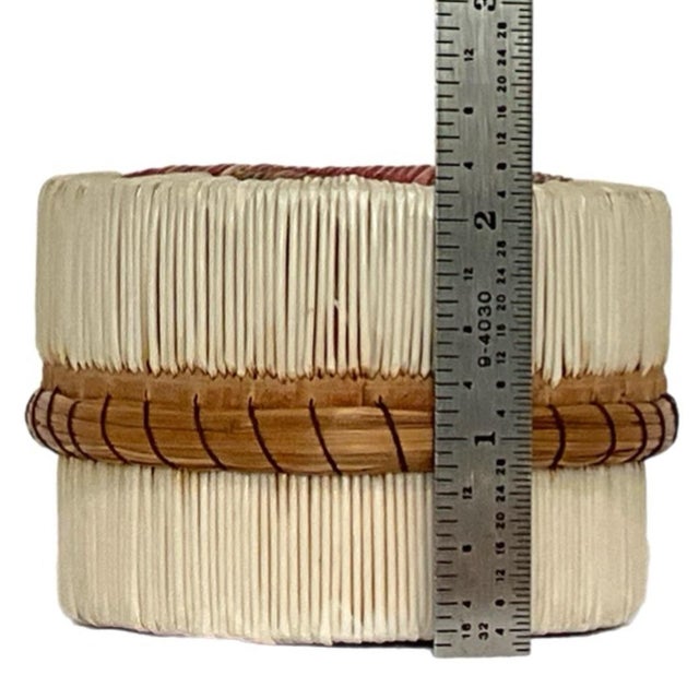 Native American Style Porcupine Quill and Birch Bark Box For Sale - Image 9 of 10