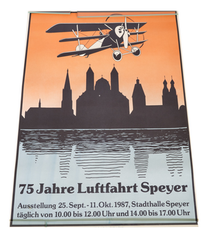 75 Years of Aviation Speyer Exhibition Poster, 1987