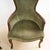 Pair of antique walnut armchairs with green velvet seat height: 91 width: 59 seat height: 37 additional information style:...