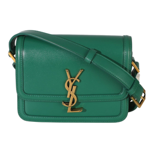 Green Smooth Calfskin Small Solferino Satchel