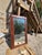 Large Brown Wood Frame Mirror For Sale - Image 10 of 11