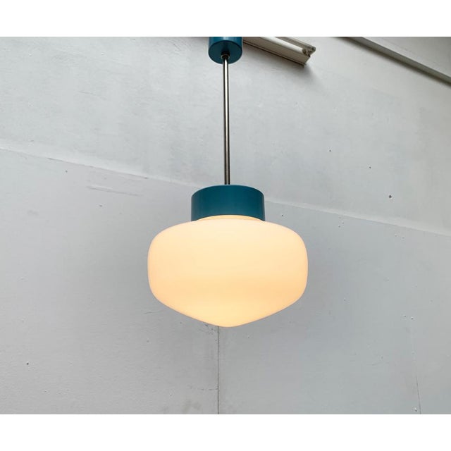 Mid-Century Czech Minimalist Pendant Lamp, 1960s For Sale - Image 16 of 18