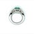 Metal Natural Emerald Diamond Ring 6.5 14k W Gold 1.31 TCW Certified For Sale - Image 7 of 8