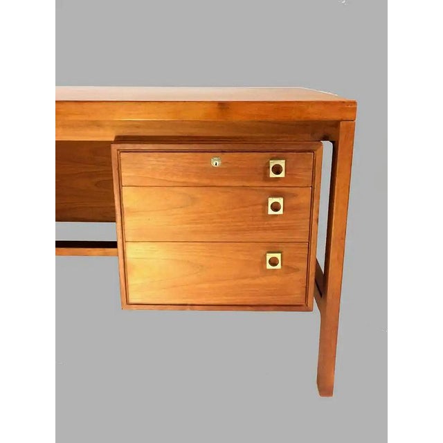 1960s Large Executive Desk in Teak attributed to Arne Vodder for Sibast, 1960s For Sale - Image 5 of 11