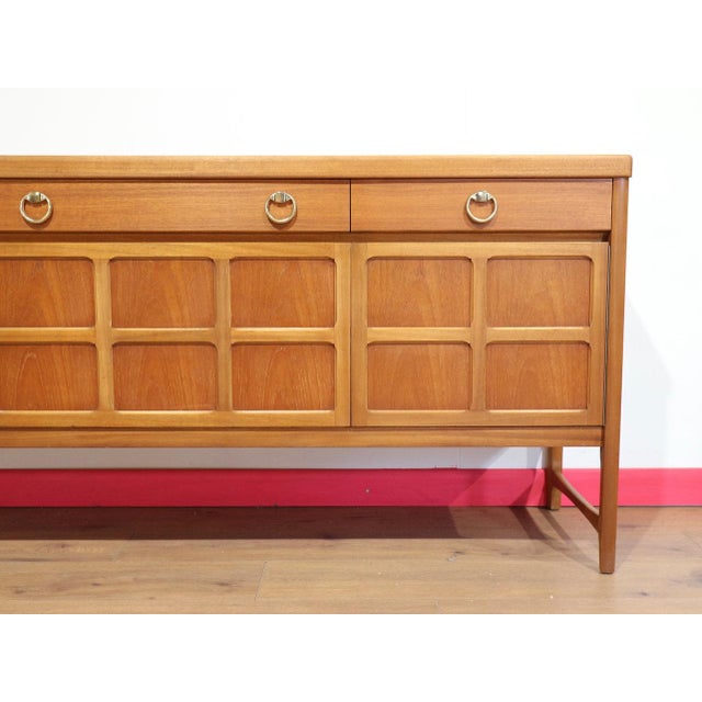 Wood Mid Century Modern Vintage Teak Credenza Sideboard by Nathan Danish Style For Sale - Image 7 of 13