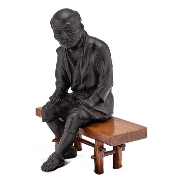 Antique Japanese Meiji Bronze Takaakia Okimono, 19th Century For Sale