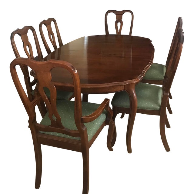 1990s Ethan Allen Dining Room Set of 11 Chairish