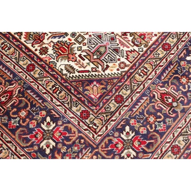 Middle Eastern Hand-Knotted Tabriz Rug For Sale - Image 6 of 11