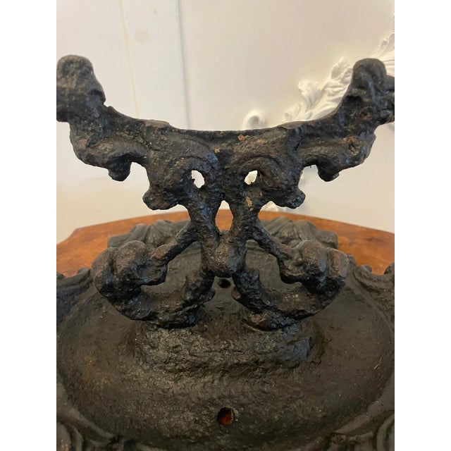 Antique Victorian Ornate Cast Iron Doorstep Foot Scraper, 1860s For Sale - Image 3 of 5