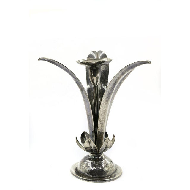 German Metal Berliner Chandelier from Electro-Plated-Waren-Fabrik For Sale - Image 4 of 9