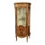 French Louis XV Style Display Cabinet – Solid Wood Vitrine With Marquetry Details & Gold Leaf For Sale