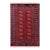 Rustic Bokhara Red/Blue Hand Knotted Wool Rug For Sale