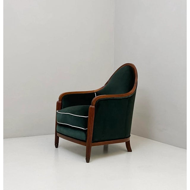 Wood Art Deco Armchair, 1930s For Sale - Image 7 of 7