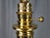 1990s Frederick Cooper Brass Faux Lantern Column Footed Table Lamp For Sale - Image 9 of 17