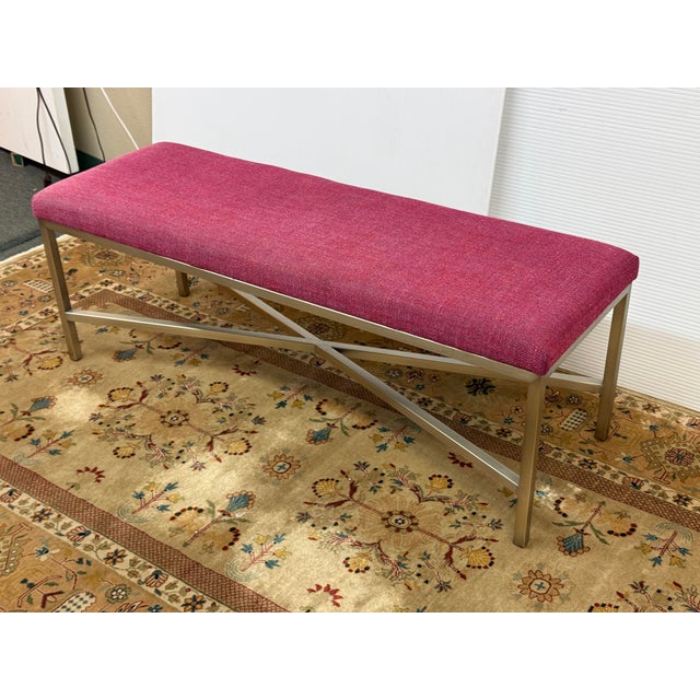 Lee Industries Bench, Berry For Sale - Image 10 of 12