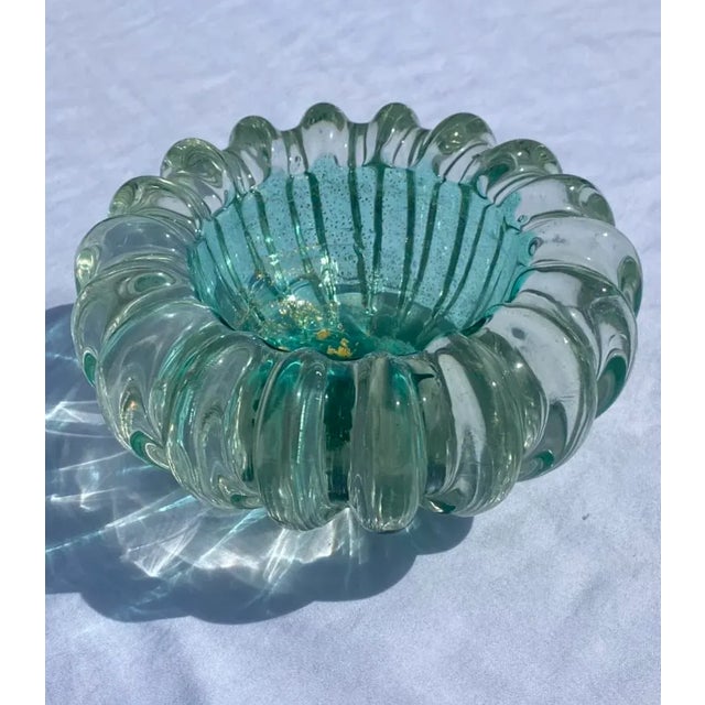 Mid-Century Modern Vintage Murano Art Glass Bowl For Sale - Image 3 of 10