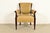 An exceptional modern Regency or Art Deco style lounge chair By Barbara Barry for Baker Furniture USA, Circa 1990s Dark...