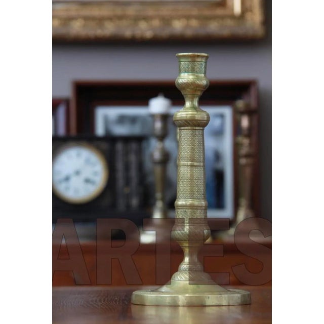 Metal Early 19th Century French Bronze Empire Candlestick For Sale - Image 7 of 8