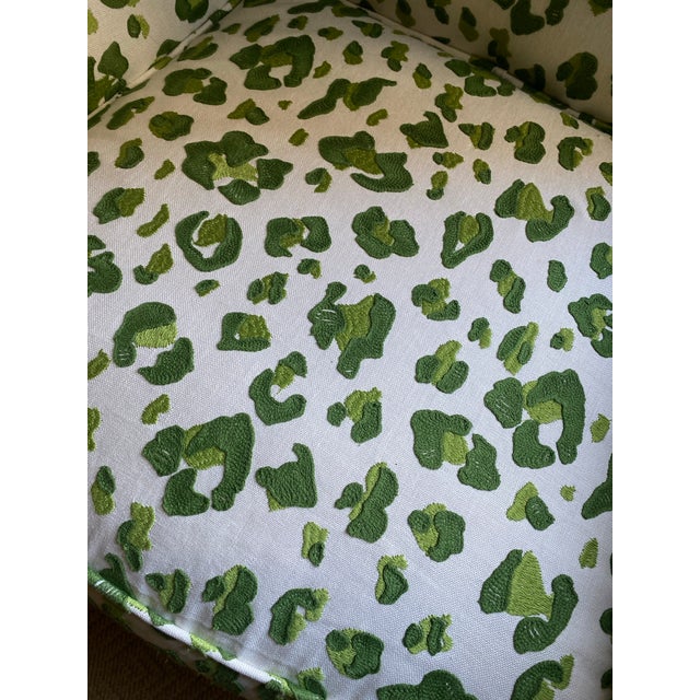 Contemporary 1970s Balloon Canopy Chair With Leopard Fabric!! For Sale - Image 3 of 5