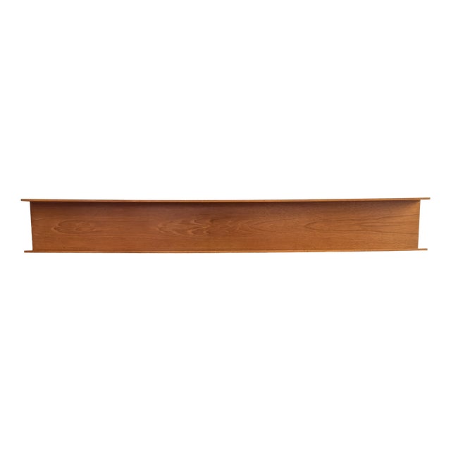 Floating U-Shaped Wall Shelf in Teak by Walter Wirz for Wilhelm Renz, 1960s For Sale