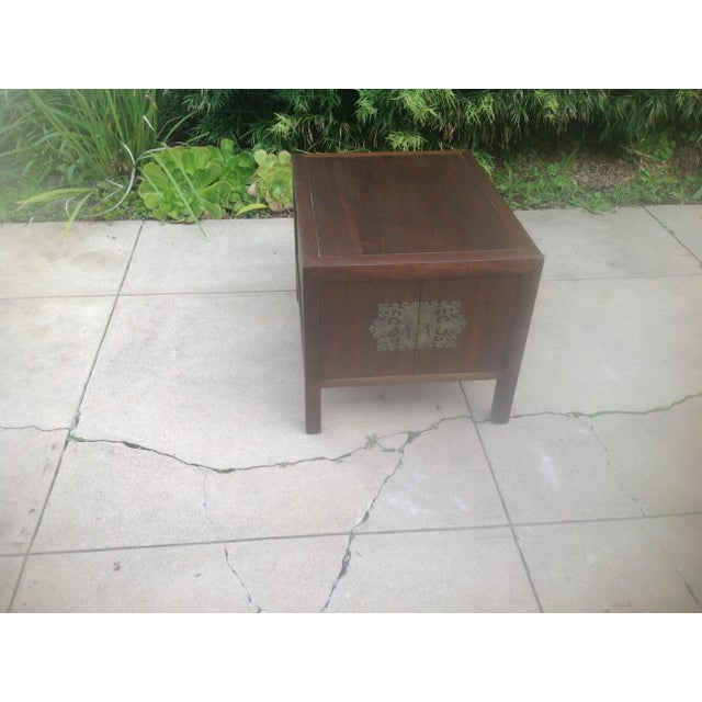 1970s Vintage Walnut End Table Chairish