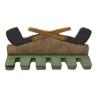 Small Folk Art Smokers 'Pipe Valet' For Sale