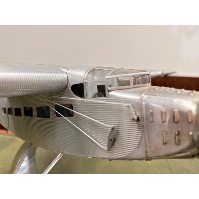 Ford Trimotor Model Aircraft in Pewter, 2000s For Sale - Image 12 of 17