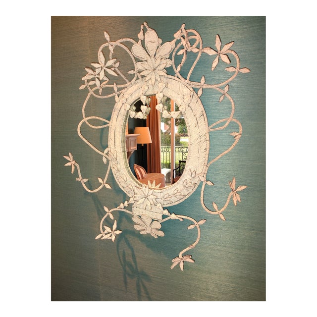 African Hand Beaded Mirror For Sale