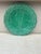 French green Majolica chesnut leaf plate circa 1890. 6 plates available.