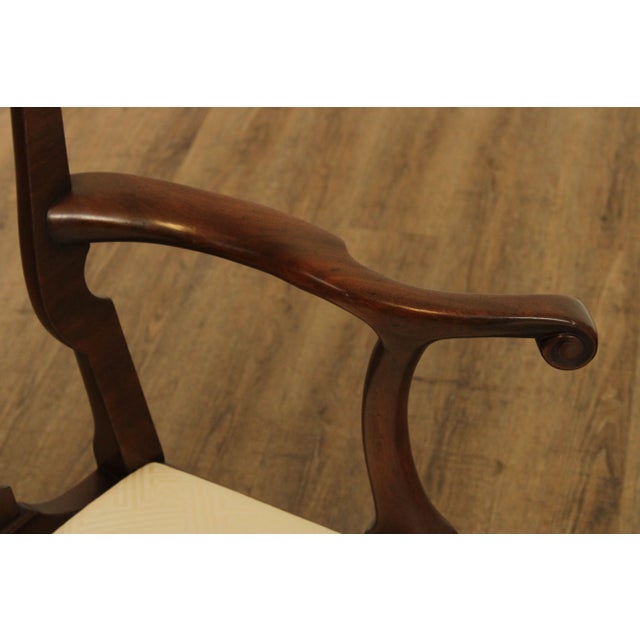 Kittinger Colonial Williamsburg Queen Anne Mahogany Arm Chair For Sale - Image 11 of 13