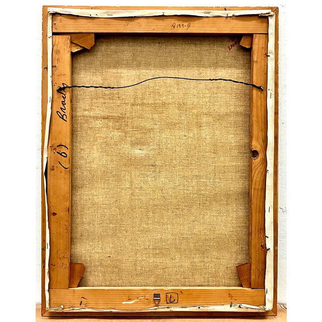 Textile “Shadows” a Painting by Irish-American Artist Charles Brady (1926-1997) For Sale - Image 7 of 9