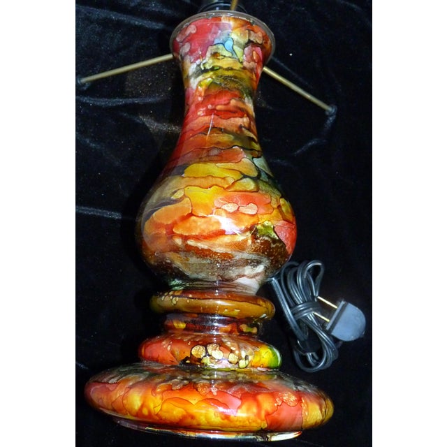 This exquisite 12-inch accent lamp base is a prime example of the work of acclaimed French artist Jean-Noël Bouillet....