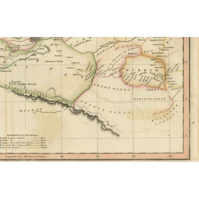 Paper Egypt and Abyssinia with Nile Valley and Horn of Africa Maps, 1817 For Sale - Image 7 of 9