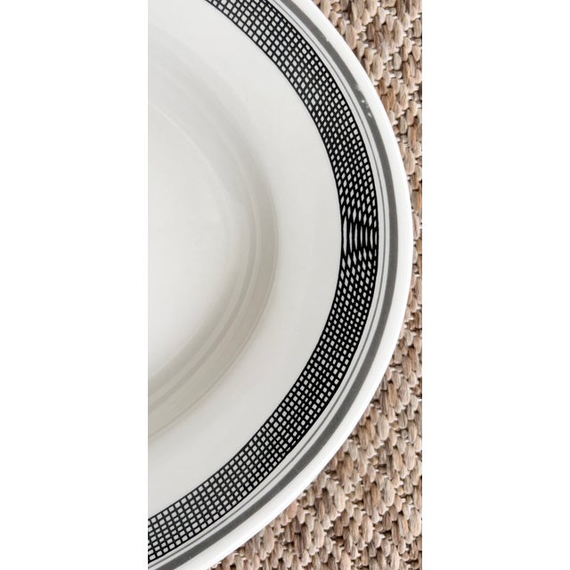 Rustic Vintage Pipestone Mimbreño Santa Fe Railroad Turkey Oval Serving Platter For Sale - Image 3 of 6