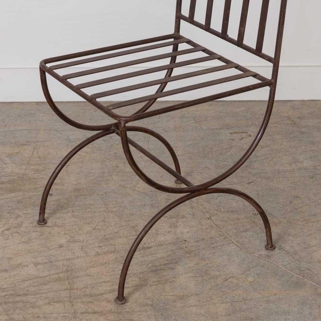 1940s French Iron Dining Chairs, Set of 4 For Sale - Image 13 of 16