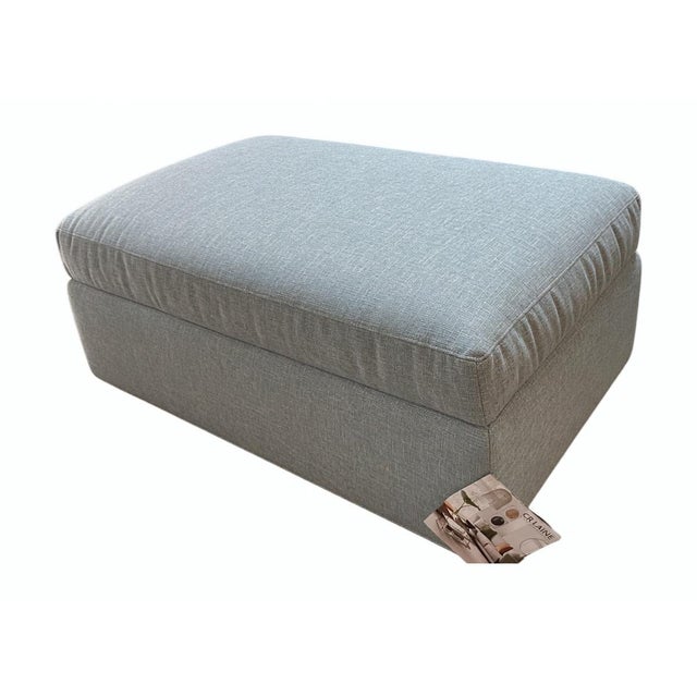 This versatile CR Laine Studio Ottoman features clean lines and generous proportions. Upholstered in Thibaut Everly fabric...