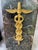 1980s Heavy Medical Caduceus Brown Gray Italian Marble Bookends a Pair For Sale - Image 4 of 15