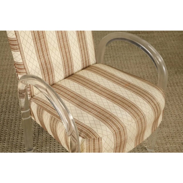 Set of Five Lucite Waterfall Dining Chairs by Hill Manufacturing, 1980s For Sale - Image 14 of 18